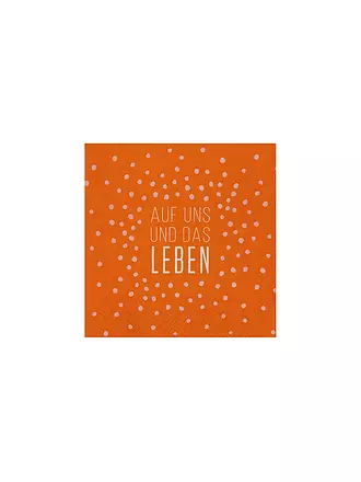 RAEDER | Cocktail Servietten 25x25cm AUF UNS UND DAS LEBEN | 